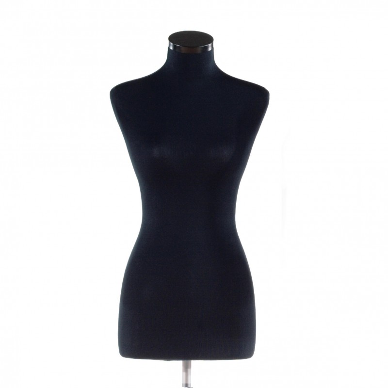 FEMALE BUST – STYROFOAM – SLIM-FIT – LONG - BLACK – DARROL