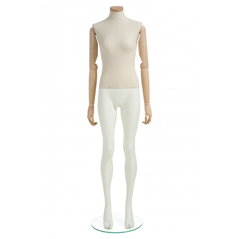 PLENTY DAME MANNEQUIN MED TRÆARME OG HALSPLADE I TRÆ - HINDSGAUL PLENTY DAME MANNEQUIN MED TRÆARME OG HALSPLADE I TRÆ - HINDSGAUL