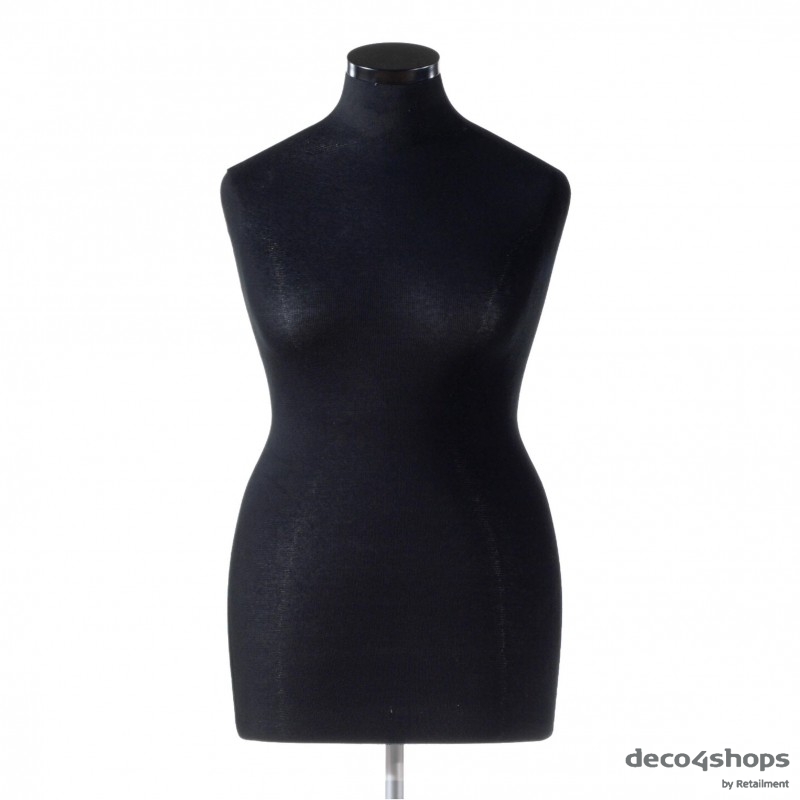 FEMALE BUST – STYROFOAM – PLUS SIZE – BLACK – DARROL
